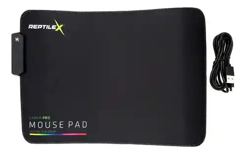 Mouse Pad Rgb Gamer Pro Reptilex 25x35 Cm