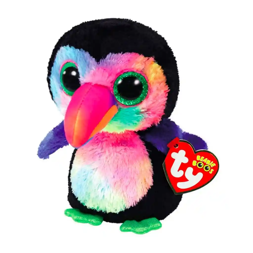 Ty Beanie Boos Beaks Pájaro Tucán Mediano