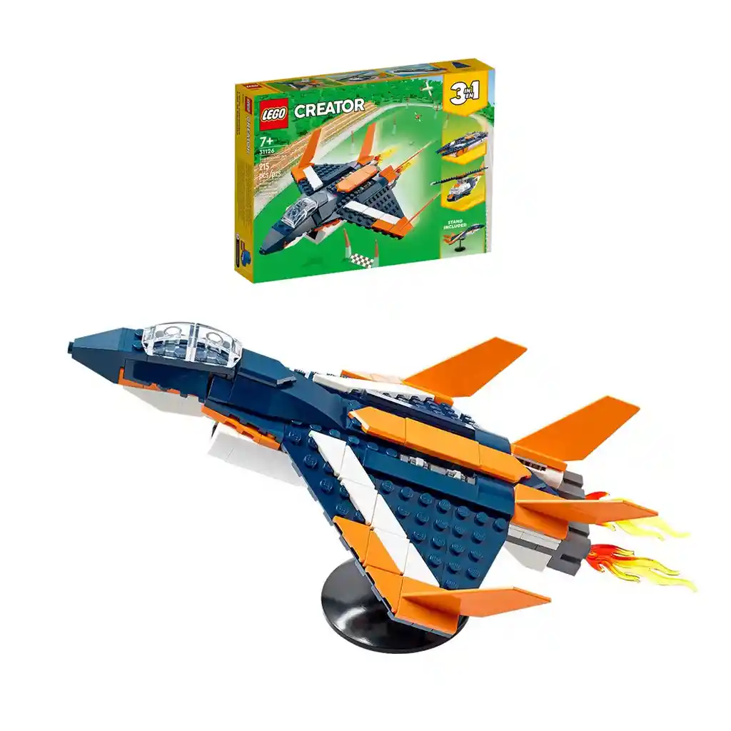 Avión Jet Supersónico Lego Creator