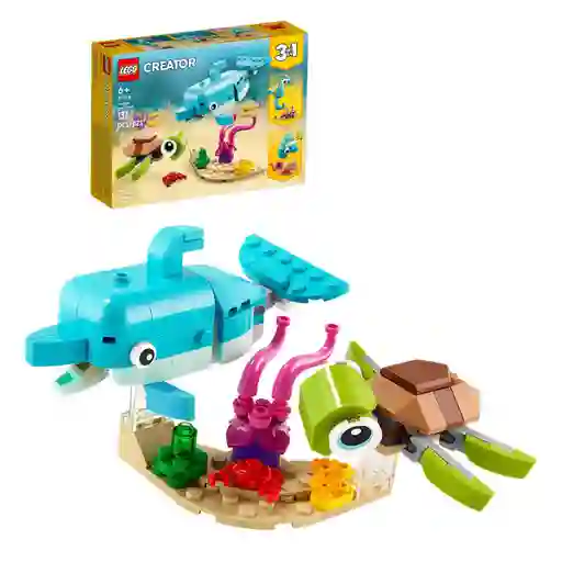 Delfín Y Tortuga Lego Creator