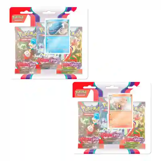 Pokemon Scarlet & Violet  3-pack Blister Español