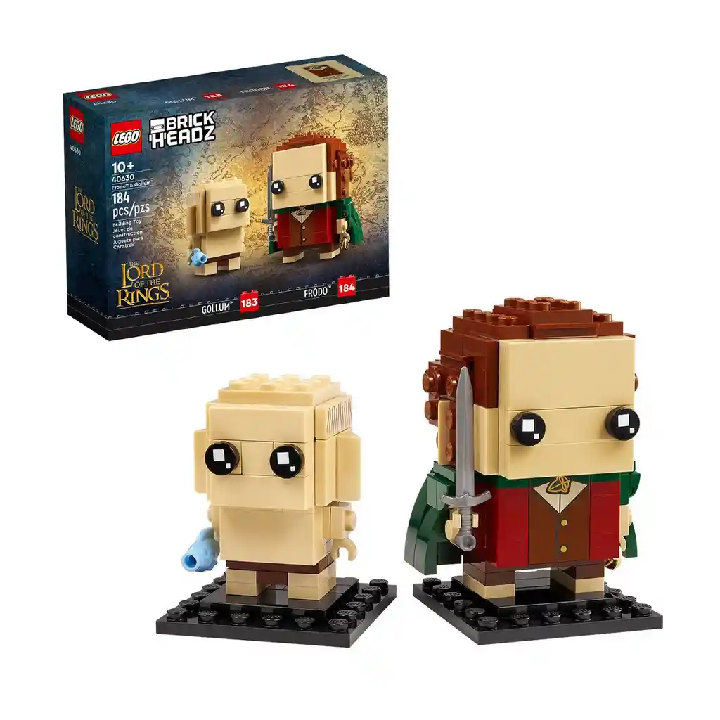 Frodo Y Gollum Lego Señor De Los Anillos Brick Headz