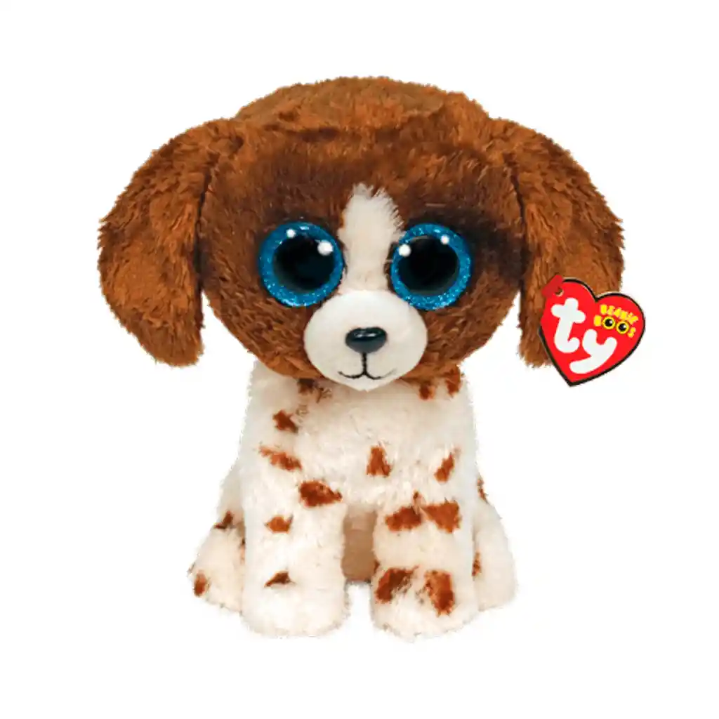 Ty Beanie Boos Muddles Perro Café/blanco Mediano