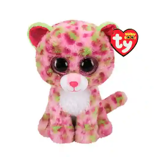 Ty Beanie Boos Lainey Leopard Rosa Mediano