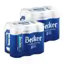 2x Sixpack Becker Classic Lager Lata 470ml