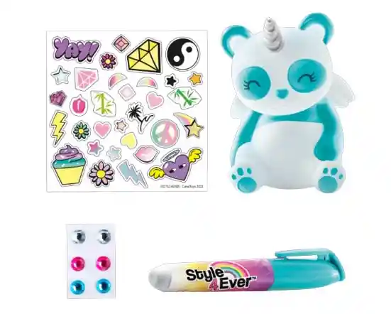 Style 4ever Mini Deco Diy Panda Unicornio ¡glow In The Dark! Fosforescente