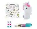 Style 4ever Mini Deco Diy Unicornio Pelo Rosado ¡glow In The Dark! Fosforescente