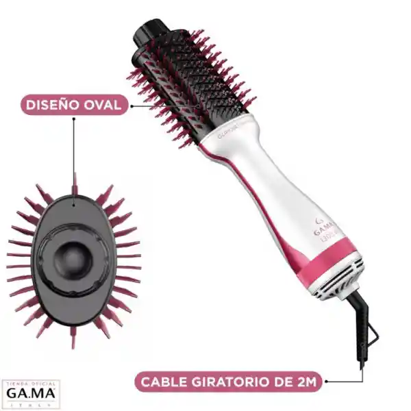 Cepillo Secador Glamour Pink Ceramic Ion Ga.ma