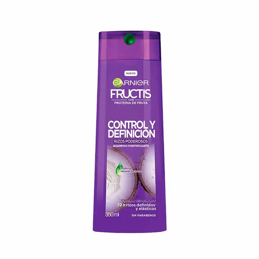 2 Shampoo Fructis Control & Definición Pelo Con Rizos