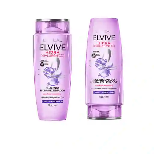 Pack Elvive Hidra Hialuronico Shampoo + Acondicionador