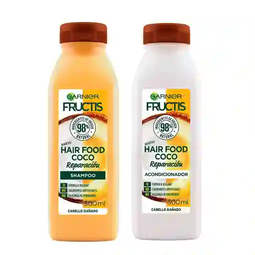 Pack Fructis Hair Food Coco Shampoo Y Acondicionador