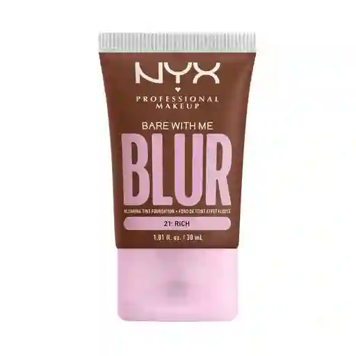Base De Maquillaje Nyx Professional Makeup Bare With Me Blur Tint - Rich