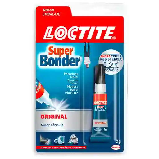 Loctite Super Bonder Original 2 Grs Adhesivo Instantáneo