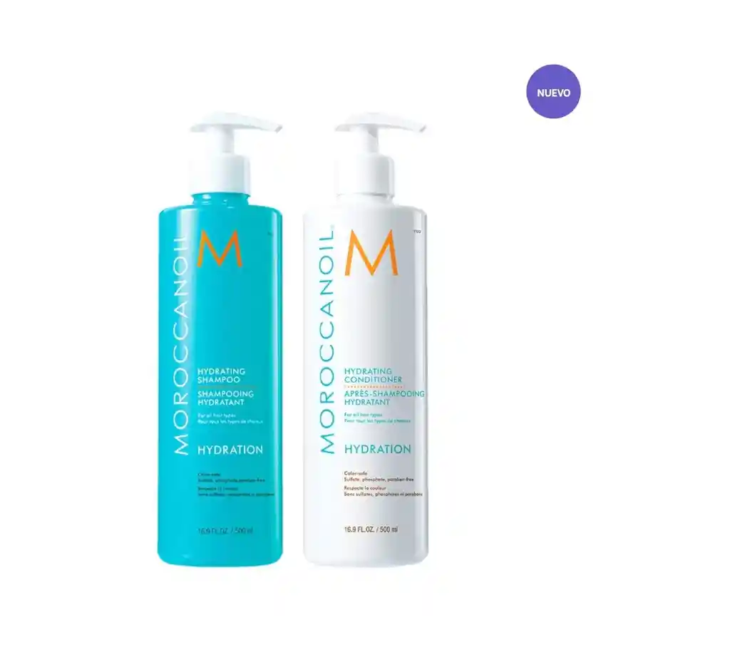 Kit Moroccanoil Shampoo + Acondicionador Hidratación 500ml