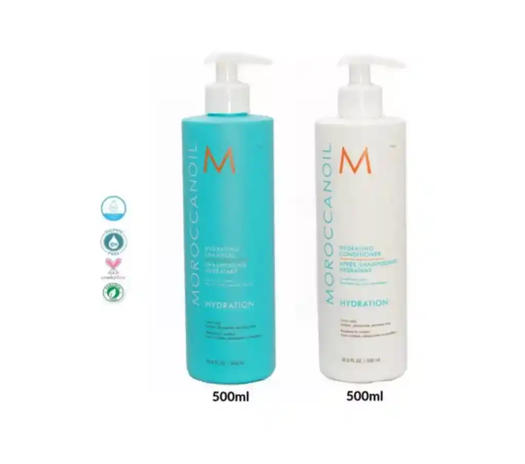 Kit Moroccanoil Shampoo + Acondicionador Hidratación 500ml