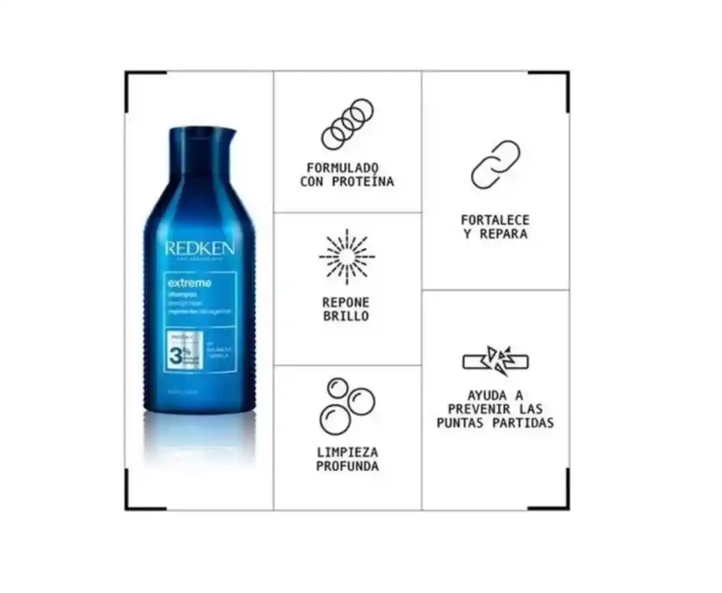 Shampoo Redken Extreme 500ml Reparador