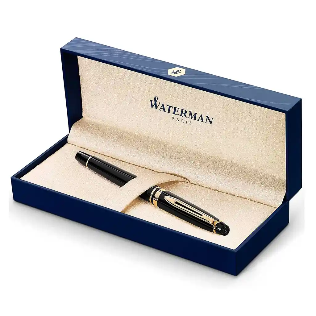 Waterman Expert 3 Negro Pluma Fuente Black/gold