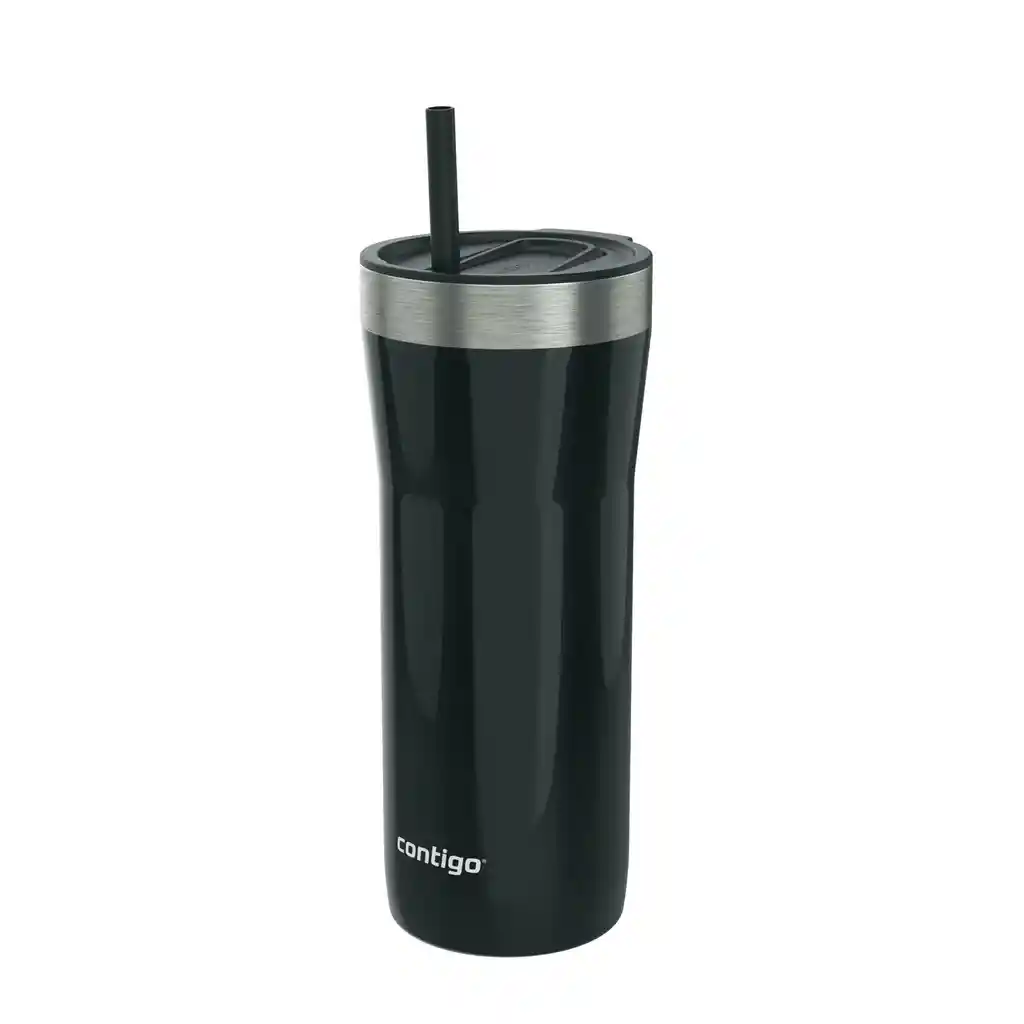 Vaso Térmico Contigo 946ml Black Con Bombilla