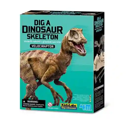 4m Kidzlabs Excava Dinosaurio Velociraptor