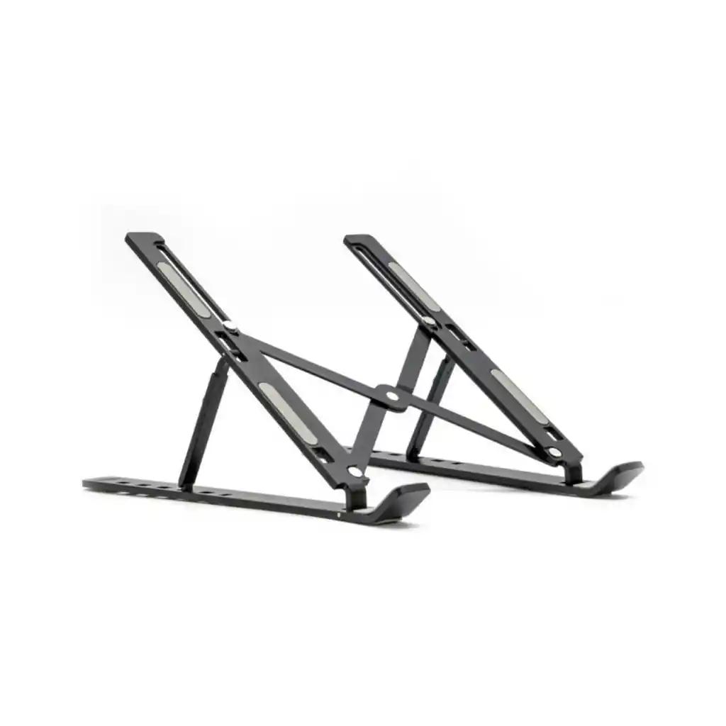 Soporte Alzador Plegable Y Ajustable Para Notebook Negro