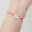 Pulsera San Benito Plata Fina 925 Cordón Rojo Adaptable