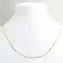 Cadena Veneciana 45+5cm Enchapado Oro 18k