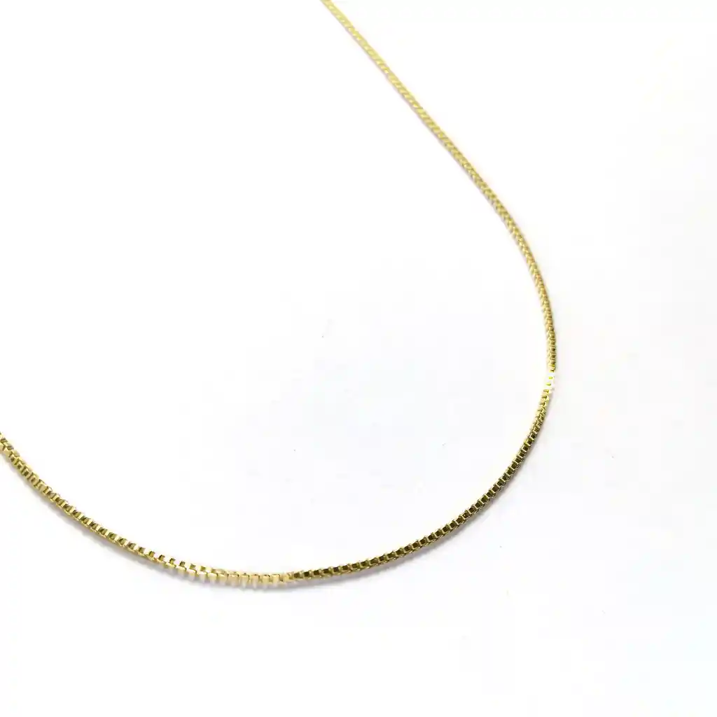 Cadena Veneciana 45+5cm Enchapado Oro 18k