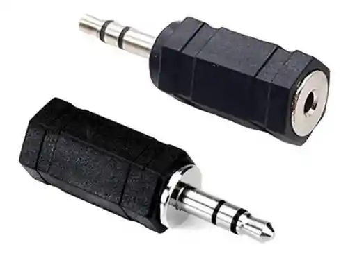 Adaptador De Audio Jack 3.5 A 2.5 Mm Negro