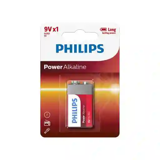 Pila Philips Power Alcalina 9v