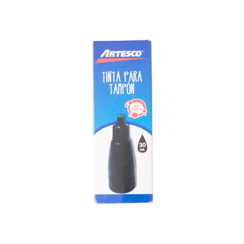 Tinta Tampon Negro 30ml Artesco