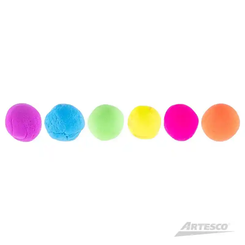 Foamy Moldeable X 6 Colores Neon