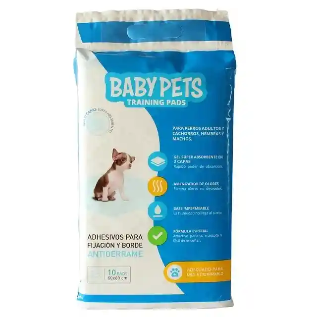 Babypets - Sabanillas De Entrenamiento 60*60 Cm 10 Unidades