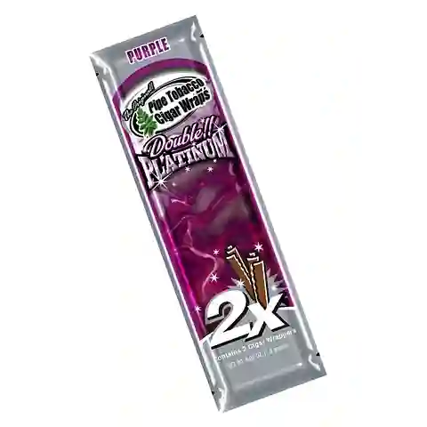 Papel Blunt Wrap Platinum Purple X2 1.6gr
