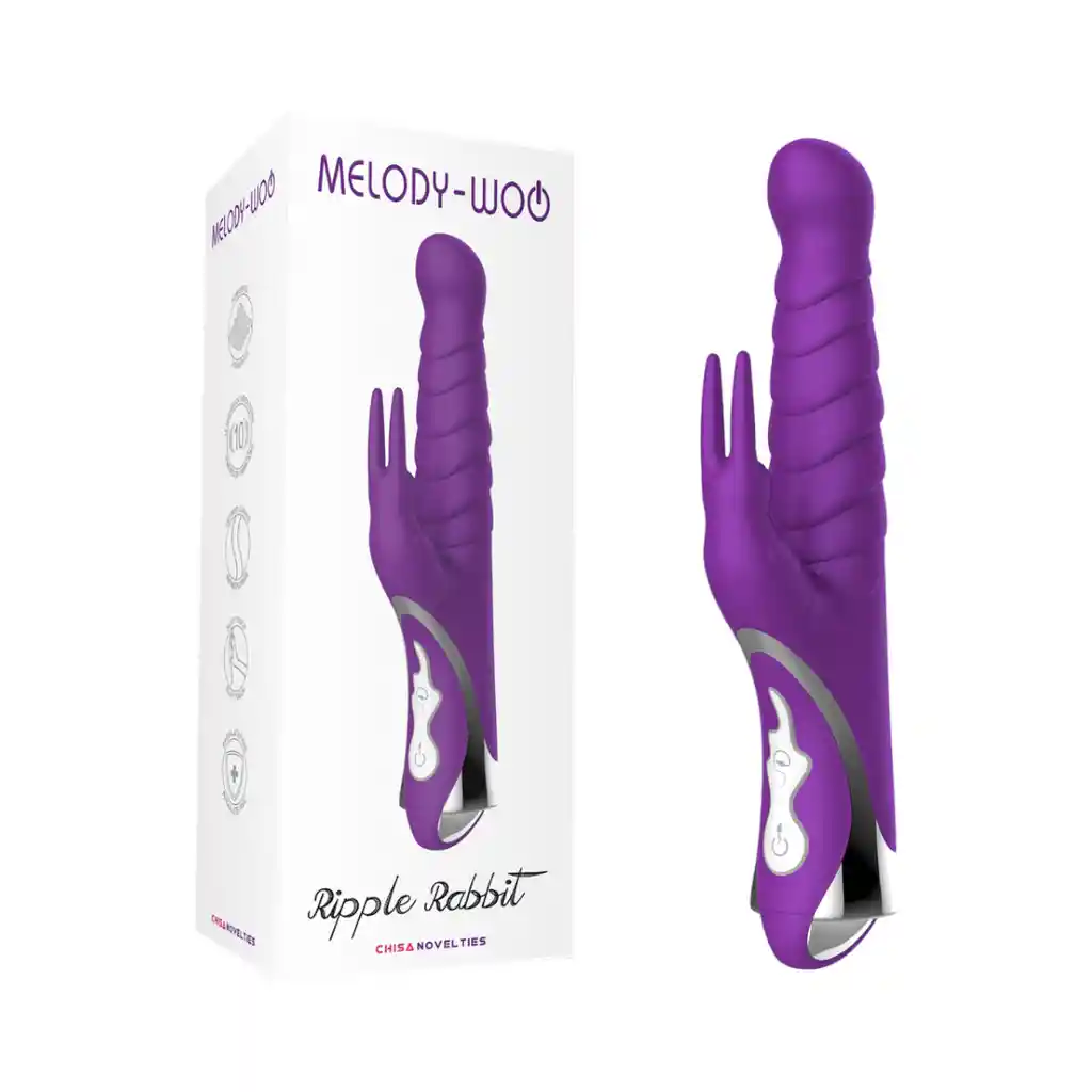 Rotador Vibrador Recargable Usb Ripple Rabbit