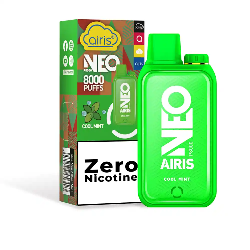 Vaporizador Desechable Airis Neo P8000 Sabor Cool Mint 0%