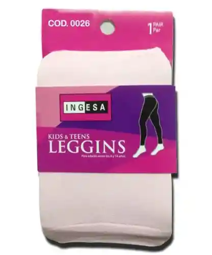 Leggins Kids 11-14 Años Blanco