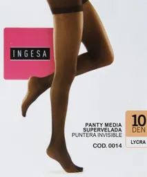 Pantylycra Supervelada Punta Invisible S-m Grafito