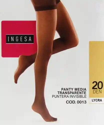 Pantylycra Soporte 20 Punta Invisible L-xl Antílope