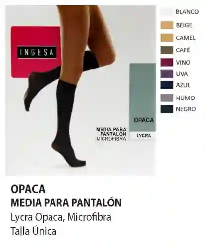 Medias Pantalón Opaca Tu Negro