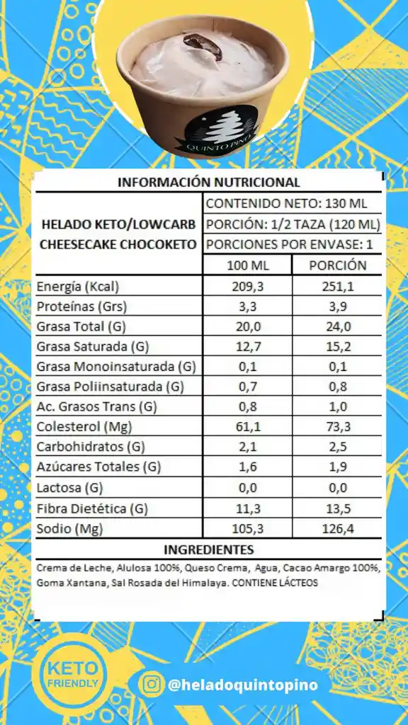 Helado Keto /low Carb Cheesecake Chocoketo