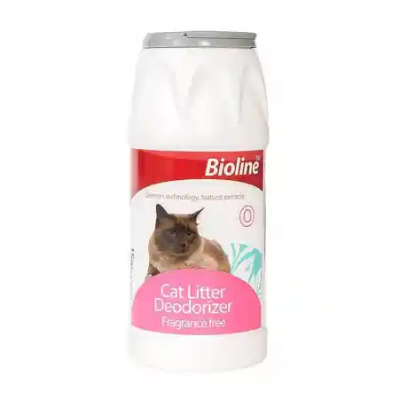 Bioline - Talco Desodorante Para Arena Sanitaria De Gatos 425g