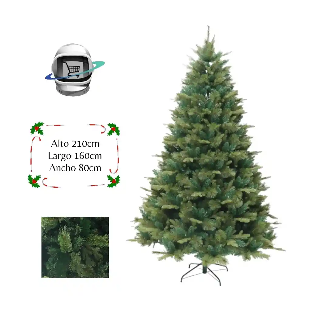 Arbol De Navidad 210cm Ultra Triple Rama