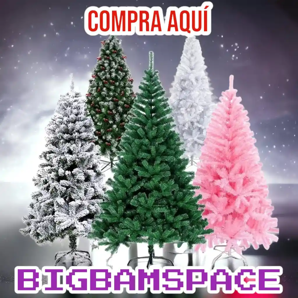 Arbol De Navidad 210cm Premium Rosa