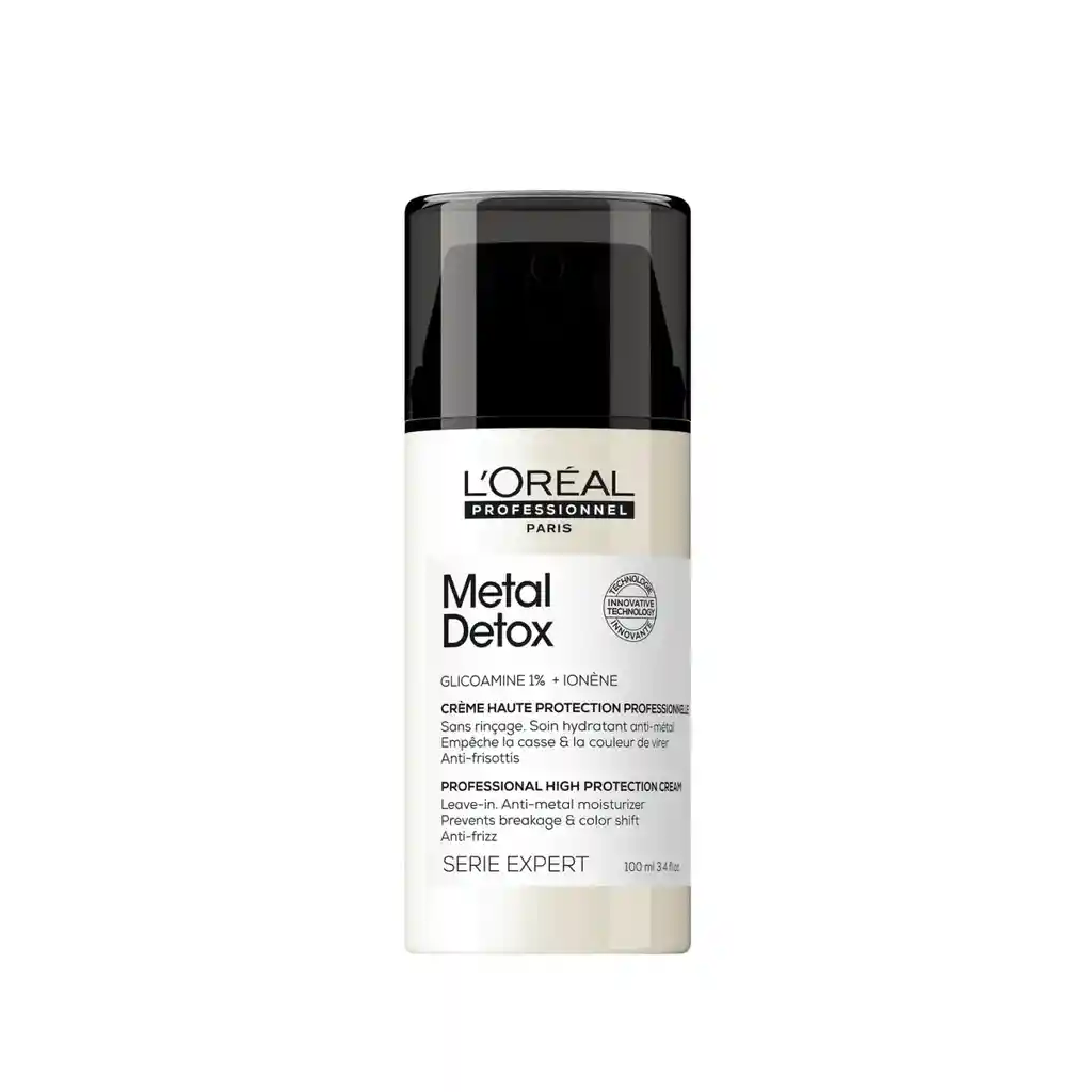 Crema Para Peinar Metal Detox Anti-quiebre Protección Uv Pelo Dañado Y Con Color