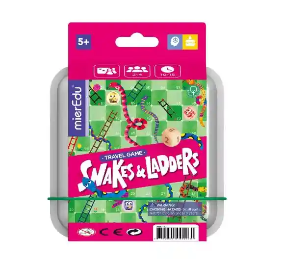 Mieredu Juego De Viaje Serpientes Y Escaleras