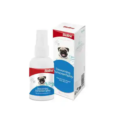 Bioline Spray Protector Solar Y Antiparasitario Perros 50 Ml