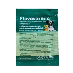 Flovovermic, Antiparasitario Interno Para Perros Y Gatos (1 Comprimido)