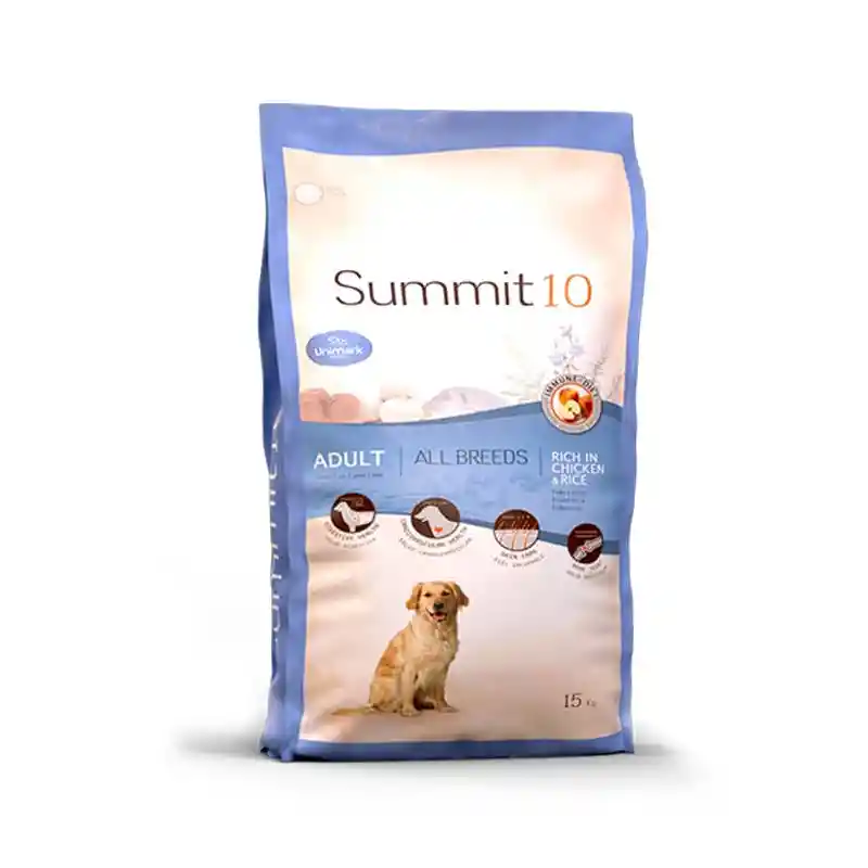 Summit 10 Adult Chicken And Rice - 15 Kg