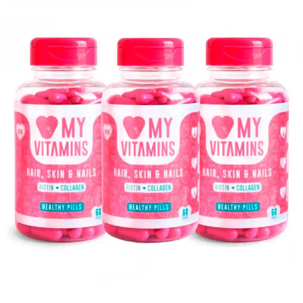 Love My Vitamins Colageno Y Biotina Pack 3 Meses