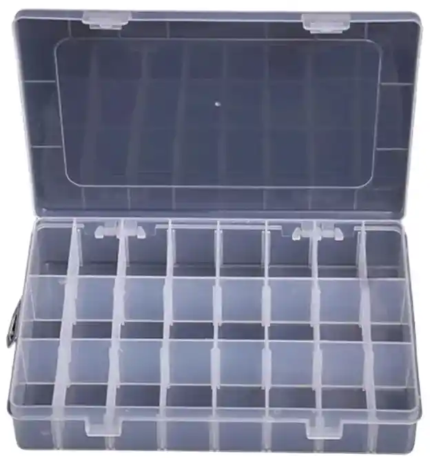 Caja Organizadora Plástica Con 36 Compartimentos Intercambiables